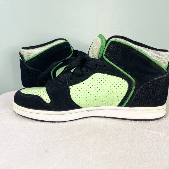 Lakai Sneaker Mens 8 Black Green Lace Up Hi Top Skate Telford Athletic Shoes main image 13